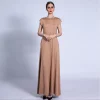 robe longue maxi pour femmes musulmanes, sous robe, slim, arabe, abaya, ramadan, kaftan, turc, dubaï, vêtements du moyen orient