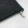 pochette noire personnalisée en cuir véritable pour femme, sac à main enveloppe crocodile en relief, pochette d'affaires élégante, fête, mode