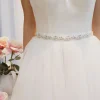 SLBRIDAL-Ceinture de Mariage en Satin avec Strass pour Femme, Accessoires de Robe de Bal de Soirée, Ruban pour Patients, Demoiselles d&rsquo;Honneur