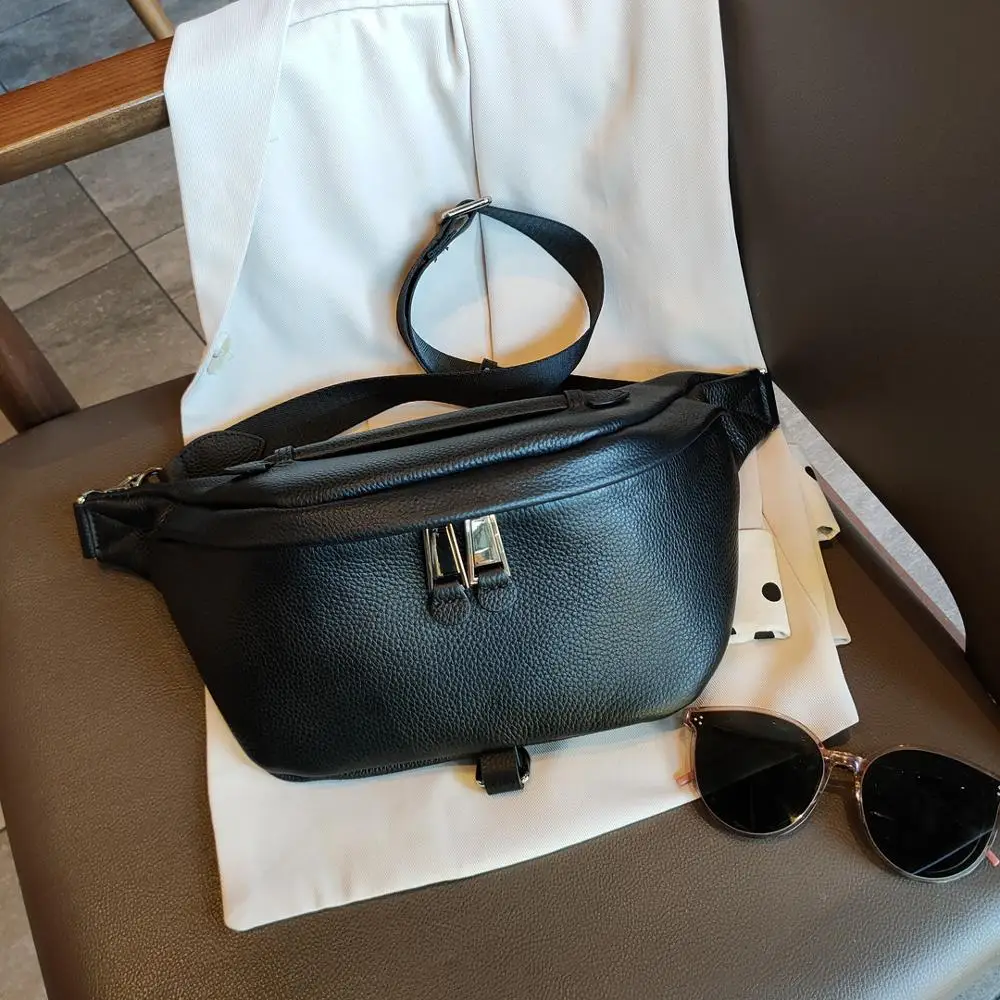 BRIGGS – sac de ceinture pour femmes, sac de luxe de marque de styliste, sac en cuir véritable de qualité féminine, sac banane pour femmes