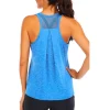chemise de yoga femme nouveau style t shirt ample fitness hauts gilet femmes sans manches sport t shirt séchage rapide gymnase course entraînement blouse