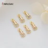bijoux à bricoler soi même faisant 6 types 14k véritable plaqué or pavé réglage zircon petite mini fée/papillon/violon/hamsa pendentifs breloques
