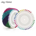 Épingles à coudre droites multicolores, 200/40 pièces, épingles à tête de perle pour la fabrication de bijoux, artisanat, fournitures de couture