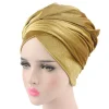 casquettes turban hijab en velours de couleur unie pour femmes musulmanes, écharpe de tête, chapeau à longue queue, enveloppe africaine, bonnet islamique sous écharpe