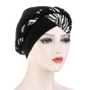 foulard turban musulman en coton imprimé pour femmes, hijab intérieur islamique, couvre chef arabe, écharpe de tête, accessoires pour cheveux, chapeau