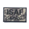 isaf – patch brodé en pâte militaire, accessoires pour vêtements de personnalité, sac à dos, chapeau, badge de l'armée