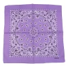 55cm carré écharpe femmes printemps couleur douce blanc bleu purpel kaki paisley coton bandeau hip hop hommes bandana