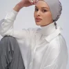Hijab musulman en coton à volants pour femmes, casquettes turban, sous-écharpe, doublure en satin, écharpe de sauna islamique, mode