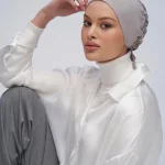 Hijab musulman en coton à volants pour femmes, casquettes turban, sous-écharpe, doublure en satin, écharpe de sauna islamique, mode
