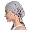 turban de couleur unie en diamant pour femmes, couvre chef musulman, fin, intérieur d'été, hijab, couvre chef indien, 2020