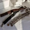 ceinture en cuir élastique en argent avec ceinture pour dames robe extensible ceintures de smoking femme manteau corset longue grande ceinture ceintures pour femmes sangle