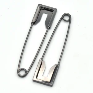 Broches de sûreté plaquées en métal, breloques décoratives pour bijoux, attaches tricotées, utilisées dans les vêtements, chapeaux, jupes, robes, 10 pièces