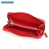 grand portefeuille de marque de luxe pour femmes, en cuir véritable, long, à la mode, pochette d'argent, avec fermeture éclair, vk06, cadeau gratuit, collection 2021