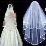 Voile de mariée court et Simple en Tulle, deux couches avec peigne, voile de mariée blanc ivoire pour mariée, accessoires de mariage