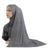 h205 modal coton jersey doux longue écharpe avec strass rectangulaire hijab dame foulard châle femmes bonnet chapeau casquettes