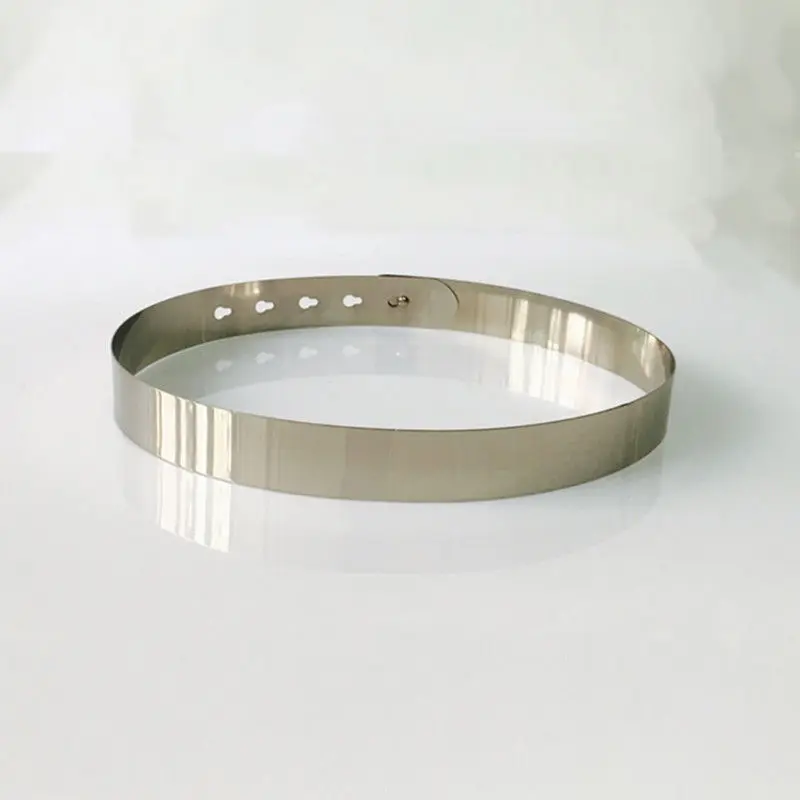 Ceinture de taille vintage élégante pour femme, métal Bling, or, argent, fête, environnement simple et réglable