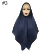 foulard hijab malaisien en coton pour femme, Écharpe carrée surdimensionnée, châle musulman de haute qualité