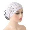 turban à strass pour femmes musulmanes, sous foulard, turban, tube, fleur, perte de cheveux, bonnet chimio, islam, arabe, os, sous foulard