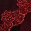 mariage 3m une couche bord en dentelle rouge blanc ivoire catherdal voile de mariage longue mariée pas cher accessoires veu de noiva
