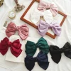 barrette en satin à gros nœud pour cheveux, épingle à cheveux pour filles et femmes, bandeaux en mousseline de soie, accessoires pour cheveux