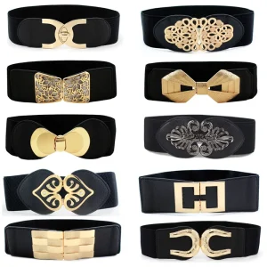 65cm mode féminine élastique classique noir ceinture large taille ceinture extensible pour les femmes Cinch accessoires robe manteau vêtements ceinture 65cm mode féminine élastique classique noir ceinture large taille ceinture extensible pour les femmes Cinch accessoires robe manteau vêtements ceinture