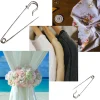 grandes Épingles de sûreté en métal argenté, Épingles pour documents, pour bijoux, artisanat, bricolage, outils de couture, accessoire, 30 pièces/ensemble