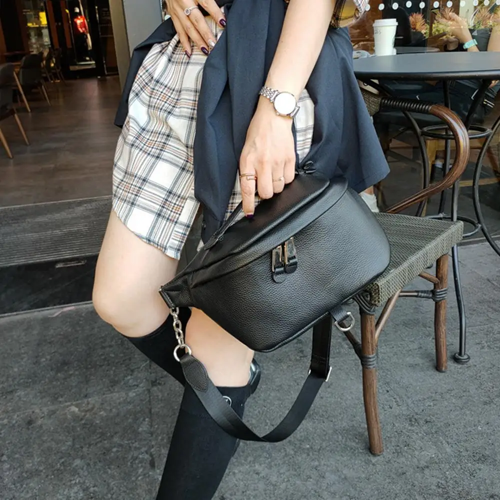 BRIGGS – sac de ceinture pour femmes, sac de luxe de marque de styliste, sac en cuir véritable de qualité féminine, sac banane pour femmes
