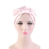 mode musulman soie turban pour cheveux femmes enveloppement tête casquettes dame chapeau de couchage femme hairloss chimio inde chapeau satin turbante mujer