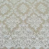 tissu en dentelle pour robe de mariée, robe de mariée élégante, vente chaude par cour, largeur 130cm