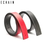 Ceinture en H en cuir véritable pour hommes et femmes, chiot assassiné, vintage, designer de luxe, environnement, haute qualité, véritable, sans sangle pour jeans