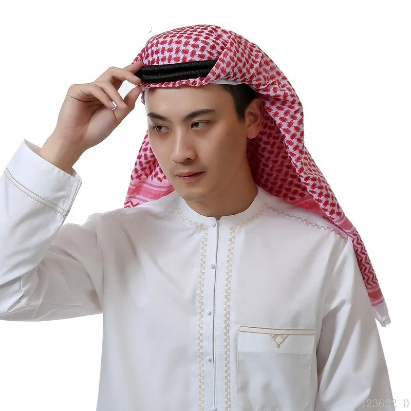 Foulard Hijab Musulman pour Homme, Chapeau de Prière Islamique, Écharpe d’Arabie Saoudite, Vêtements Musulmans Juifs, Châle de Coiffure Foulard Hijab Musulman pour Homme, Chapeau de Prière Islamique, Écharpe d’Arabie Saoudite, Vêtements Musulmans Juifs, Châle de Coiffure