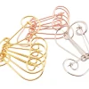 Épingles de sûreté artisanales, 10 pièces, argent/or rose/or, broche, marqueurs de points, épingles de sûreté, boucles, breloques, attaches d'étiquettes de bijoux