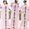 ensemble de 3 pièces style boho, ample, couleur unie, manches trois quarts, longues robes africaines, kaftan, dubaï, abaya, hijab, musulman