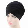 casquettes turban hijab en velours de couleur unie pour femmes musulmanes, écharpe de tête, chapeau à longue queue, enveloppe africaine, bonnet islamique sous écharpe