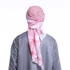 2020 hommes arabe chapeaux hijab écharpe islamique foulard imprimé écharpe turban arabe couvre chef pour hommes musulman vêtements prière turbante