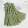 nouveau hijab islamique femme musulman malaisie hijabs flocé bulle mode écharpe hijab pour femmes musulmanes foulard extensible