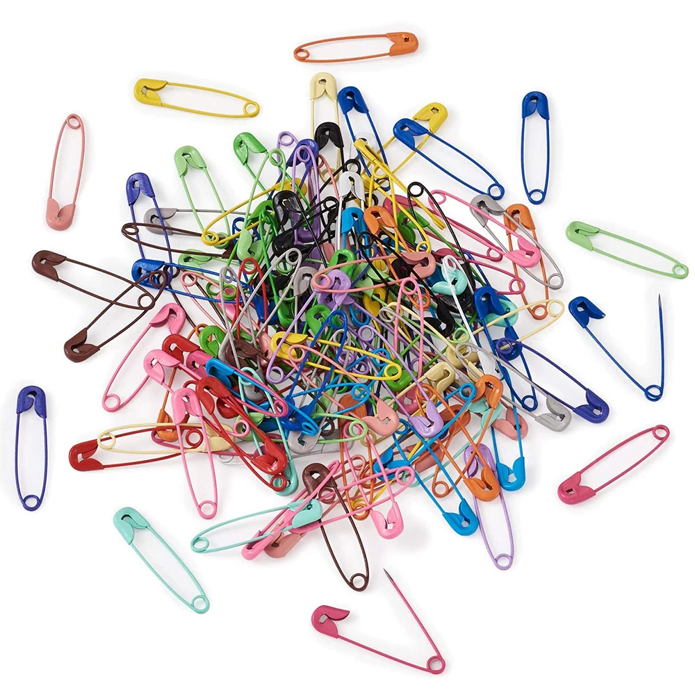 Épingles de sûreté colorées en métal, 30/100 pièces, Clip de fixation pour vêtements, aiguilles pour la couture, Quilting, artisanat, tricot, marqueur de points