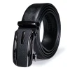 ceinture en cuir véritable pour hommes, boucle automatique, marque de luxe, cuir de vache noir, idéal pour le golf, cadeau idéal