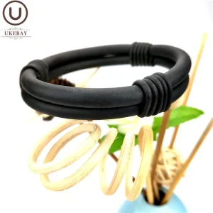 UKEBAY – accessoires de mode, fait à la main par un styliste, vente en gros, bijoux en caoutchouc noir, nouvelle collection 2020