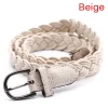 Ceinture tressée en ULde chanvre pour femme, marron, blanc, tissage féminin, vêtements habnommée