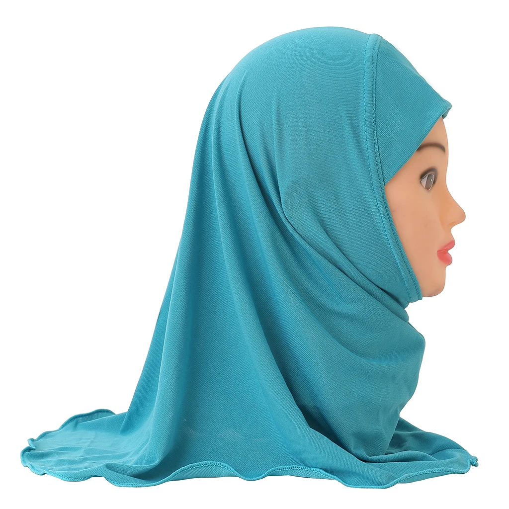 h061 belle plaine petite fille hijab simple mignon hijab chapeaux casquettes pour femmes peuvent s'adapter aux filles de 2 à 6 ans