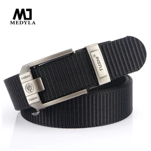 MEDYLA ceinture tactique en Nylon ceinture militaire en plein air boucle en métal Police robuste hommes formation ceinture de chasse