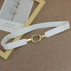 Ceinture élastique pour femmes, ceinture de taille fine avec boucle en métal