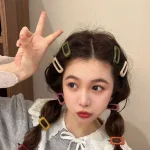 1 paire de pinces à cheveux de Style coréen, simples, légères, assorties à tout, Barrettes carrées de couleur Morandi, accessoires pour cheveux