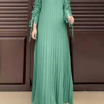 ZANZEA-Robe Longue de Soirée Plissée à Manches sulfpour Femme Musulmane, Hijab, Abaya, Maxi, Mode, Printemps