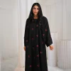 eid 2025 nouveau kimono abaya brodé dubaï cardigan de luxe fête musulmane caftan robe abayas pour femmes vêtements islamiques turcs