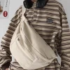 Sacs de taille simples à la mode, sacs de poitrine en toile unisexe, sac de téléphone de rue Hip Hop, sac de ceinture de grande capacité pour dames, sac de poitrine à bandoulière
