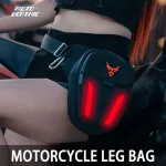 LED lumière rouge Moto jambe sac cuisse ceinture hanche Bum étanche Ride cyclisme motard taille sac Fanny Pack Moto voyage randonnée poche