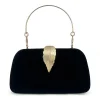 sacs de soirée élégants pour femmes, pochette noire de luxe, pochette enveloppe à la mode, sac à main de fête de mariage pour femmes, sac de dîner