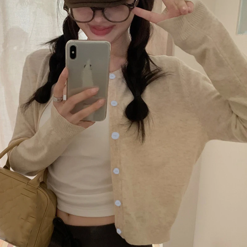 alobee – cardigan rouge en tricot pour femmes, vêtements d'extérieur, pull court, haut à manches longues, chemise à bascule, début d'automne, nouvelle collection 2024